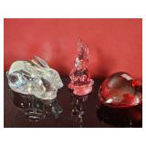 Baccarat Crystal Bunny Group