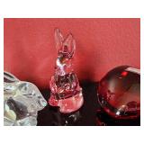 Baccarat Crystal Bunny Group
