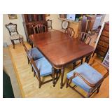 Stunning English Federalist Dining Table Set in Superb Condition