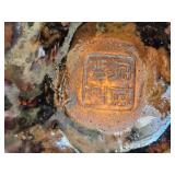 Vintage Chinese Shiwan Ware Shek Wan Art Ceramic Bird & Pomegranate