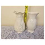 Irish Belleek Birds of Affection Vase & Floral Vase