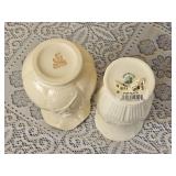 Irish Belleek Birds of Affection Vase & Floral Vase