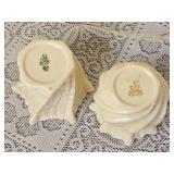 Irish Belleek Swirl Vase Bundle