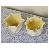 Irish Belleek Swirl Vase Bundle