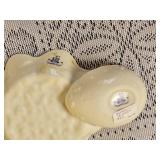 Irish Belleek Shamrock Easter Egg & Dish