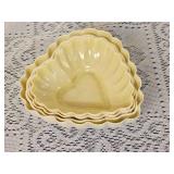 Irish Belleek Nesting Heart Dishes