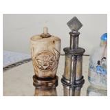 Chinese Snuff Bottles made of Bone, Silver, Horn & Glass