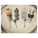 Chinese Snuff Bottles made of Bone, Silver, Horn & Glass