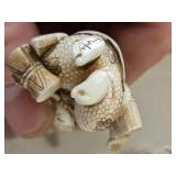 Fabulous Collection of Carved Netsuke Kimono Figures