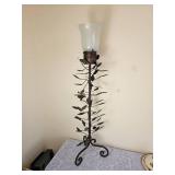 Floral Metal Standing Hurricane