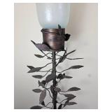 Floral Metal Standing Hurricane