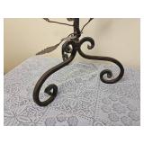 Floral Metal Standing Hurricane