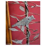 Floral Metal Standing Hurricane