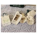 Irish Belleek Christmas Ornament Group Two