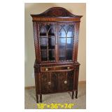 Antique  English Federalist China Hutch
