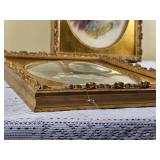 Elegant Victorian Prints in Gilt Bubble Frames