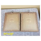 Elegant Victorian Prints in Gilt Bubble Frames