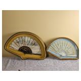 Elegant Framed Silk Fans
