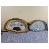 Elegant Framed Silk Fans