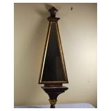 Scrolled Provincial Mirrored Wall Pedestal