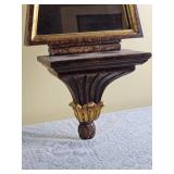 Scrolled Provincial Mirrored Wall Pedestal