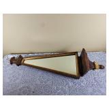 Scrolled Provincial Mirrored Wall Pedestal