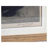 Vintage Pencil Signed Print from Frentz Charlet  Mother & Child