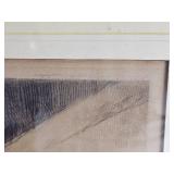 Vintage Pencil Signed Print from Frentz Charlet  Mother & Child