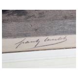 Vintage Pencil Signed Print from Frentz Charlet  Mother & Child