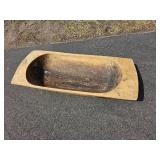 Large Carved Dough Bowl/Trough