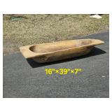 Large Carved Dough Bowl/Trough