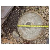 Handsome Concrete Bird Bath