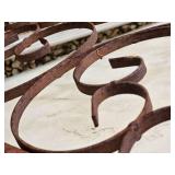 Beautiful Scrolled Wrought Irion Screen Divider