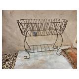 Scrolled Wrought Iron Standing Planter
