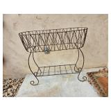 Scrolled Wrought Iron Standing Planter