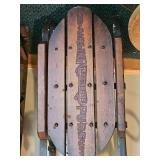 Antique Childrens Steel Runner Sleds