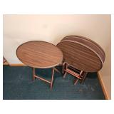 Oval Folding TV Tables