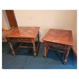 Sibling Hickory White Contemporary Livingroom Side Tables