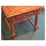 Sibling Hickory White Contemporary Livingroom Side Tables