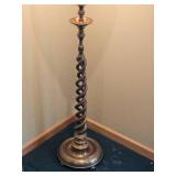 Beautiful Vintage Patina Barley Twist Brass Floor Lamp