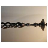 Beautiful Vintage Patina Barley Twist Brass Floor Lamp