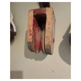 Group of Three Antique Wooden Pullies