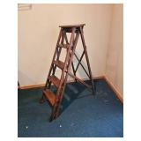 Charming Folding Library Ladder