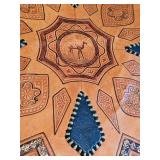 Vintage Moroccan Leather Foot Puff