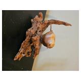 MCM Minimalist Bird & Driftwood Sculpture