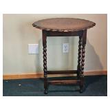 Antique Barley Twist Jacobean Side Table