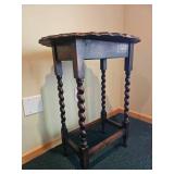 Antique Barley Twist Jacobean Side Table