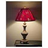 Patinated Brass Victorian Table Lamp