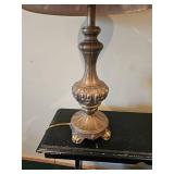 Patinated Brass Victorian Table Lamp