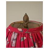 Patinated Brass Victorian Table Lamp